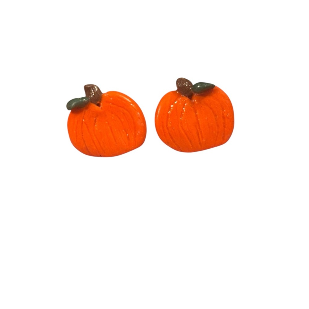 Orange Pumpkin Earrings
